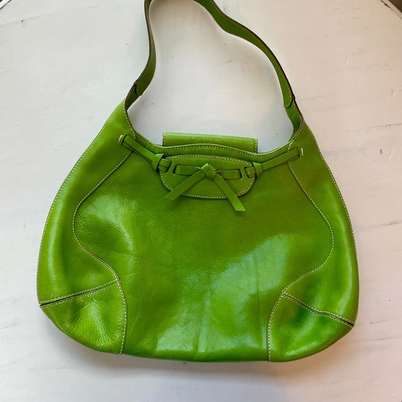 Rare Vintage kate spade Kelly Green handbag - Picture 2 of 13